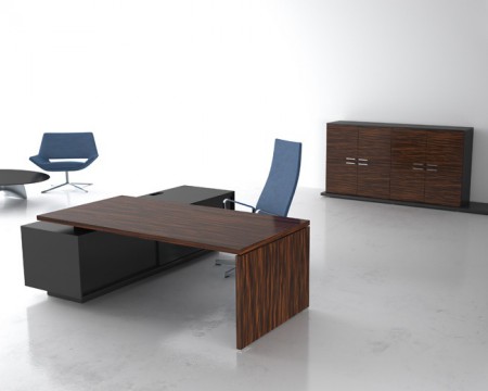 Set Scrivania e Armadio "MARKING" in noce laccato